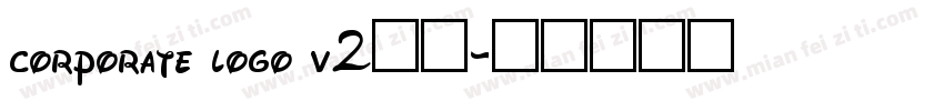 corporate logo v2字体字体转换